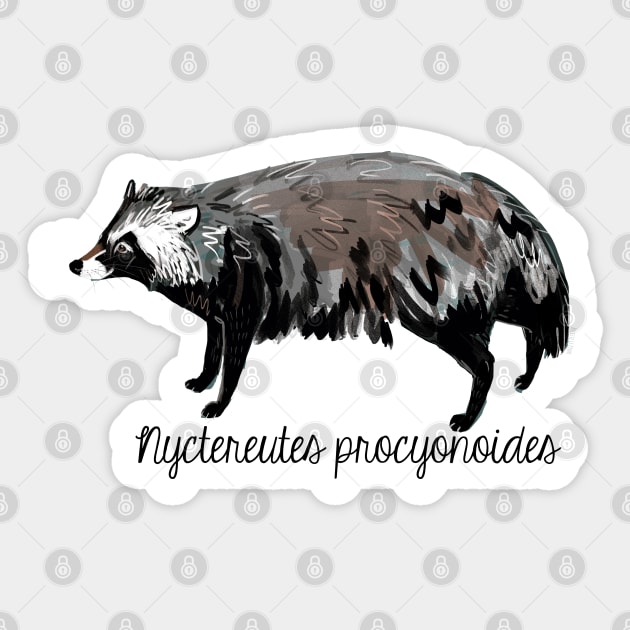 Racoon dog #2 - Raccoon - Sticker | TeePublic